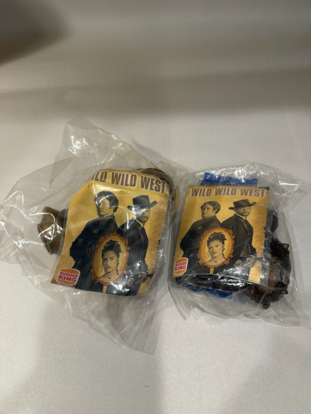 Wild Wild West Burger King Toy Figures - Brown and Black